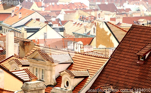 Image of Prague tile roofs