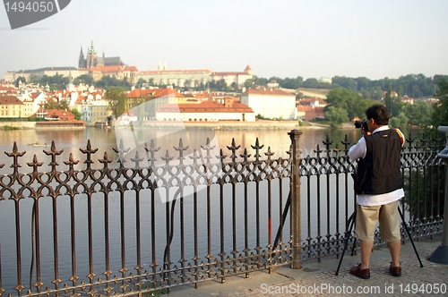 Image of photographer shots A view to prague castle