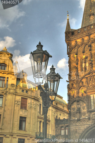 Image of Prague street lamps