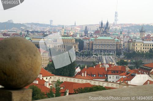 Image of Prague view and roofs