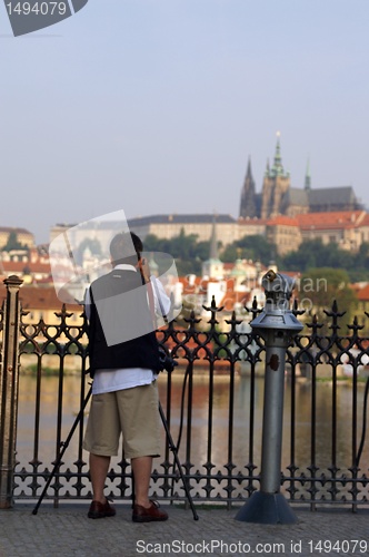 Image of photographer shots A view to prague castle