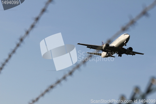 Image of airport fence