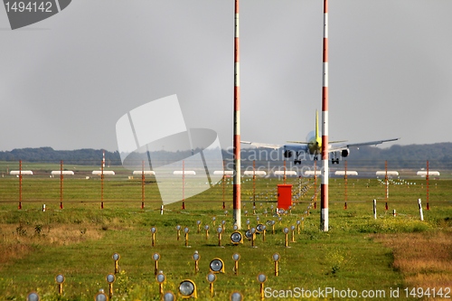 Image of airplane landing