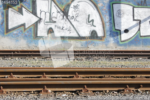 Image of train rails