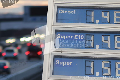 Image of gasoline price