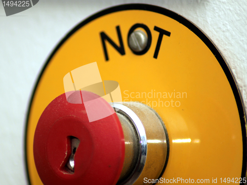 Image of Not - Aus Schalter