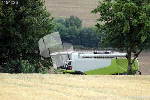 Image of combine harvester