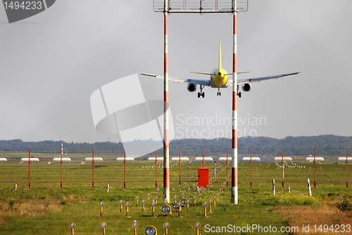 Image of airplane landing