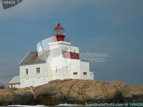 Image of The lighthouse Lyngør in Norway