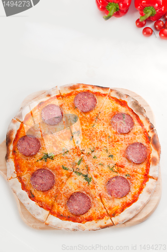 Image of Italian original thin crust  pepperoni pizza