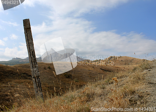 Image of landscape with pole