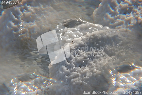 Image of The big crystal of salt of Dead Sea