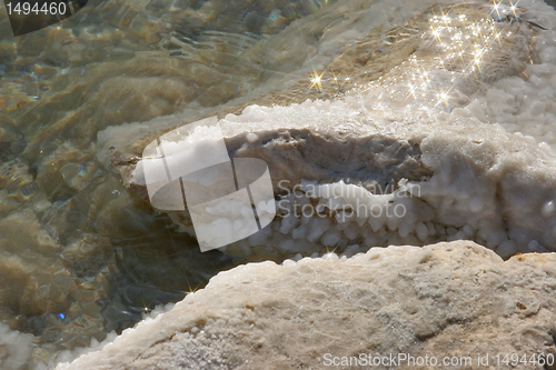 Image of The big crystal of salt of Dead Sea