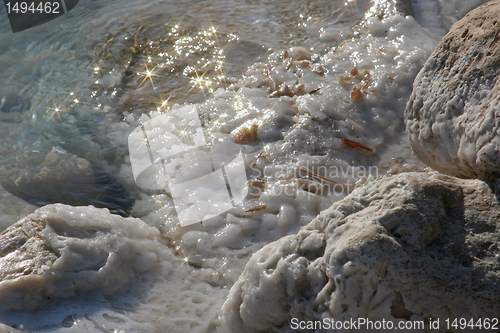 Image of The big crystal of salt of Dead Sea