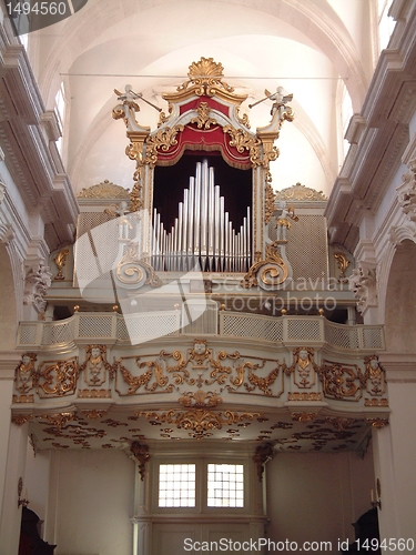 Image of Majestic old organ in Dubrovnik cathedral