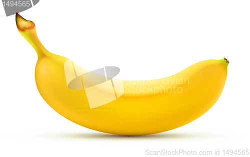 Image of shiny yellow banana