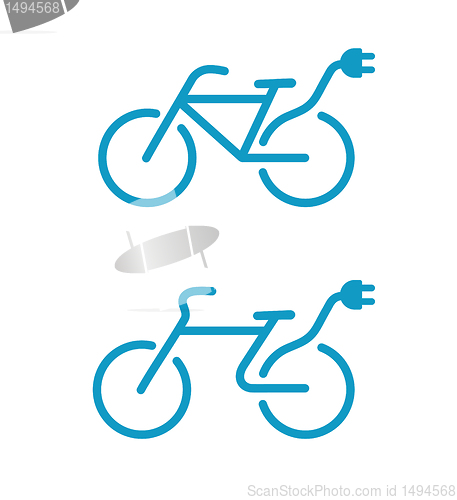 Image of Electric bicycle icons