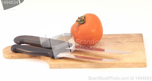 Image of Cutting a tomato