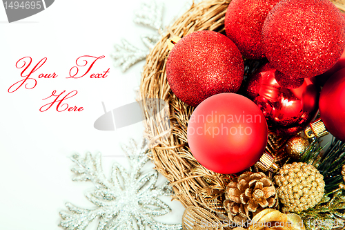 Image of Happy new year and christmas  background