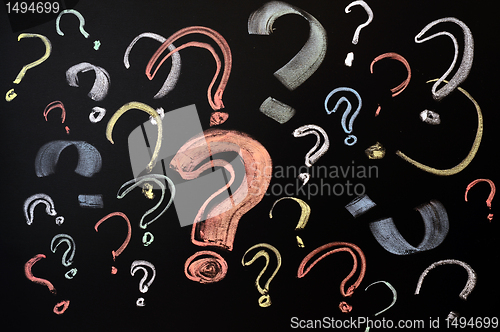 Image of Colorful question marks