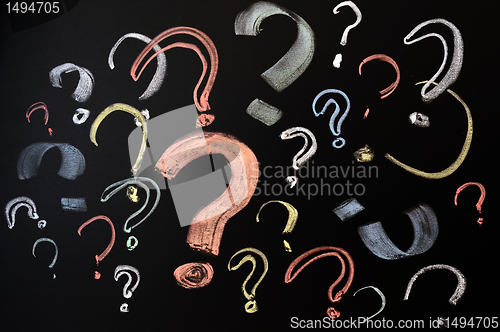 Image of Colorful question marks