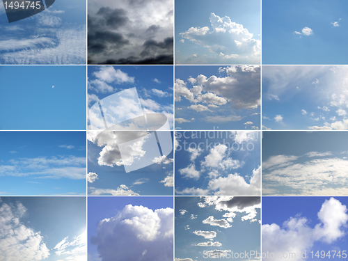 Image of Blue sky collage