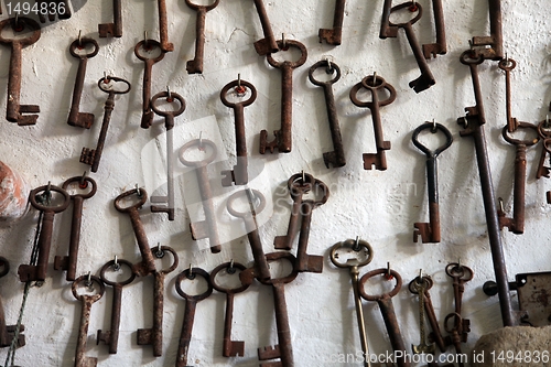 Image of Collection of old keys
