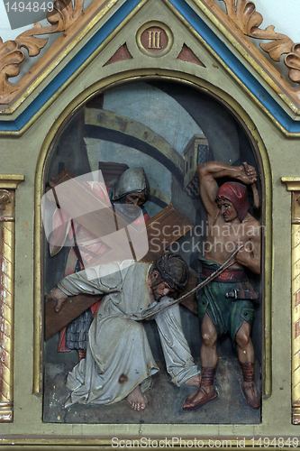 Image of 3rd Stations of the Cross, Jesus falls the first time