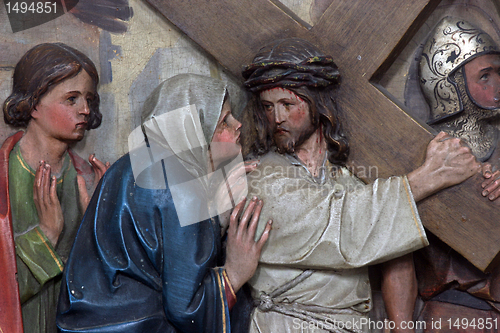 Image of 4th Stations of the Cross, Jesus meets His Mother