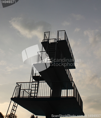 Image of jump tower at the lido