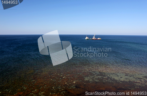 Image of ship run aground