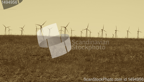 Image of wind turbines