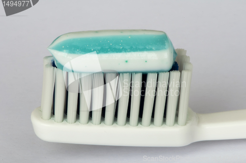 Image of Toothbrush and toothpaste