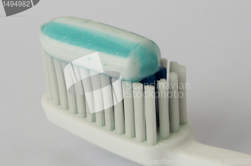 Image of Toothbrush and toothpaste