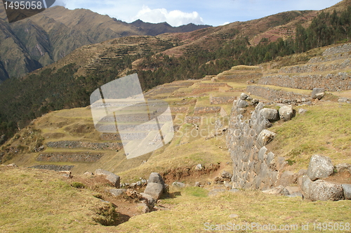 Image of Inca castle ruins in Chinchero