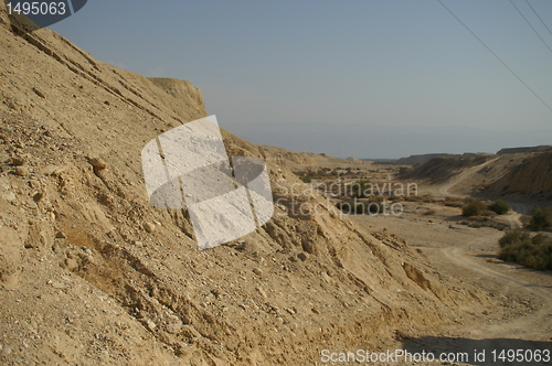 Image of arava desert - dead landscape, background