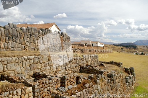 Image of Inca castle ruins in Chinchero