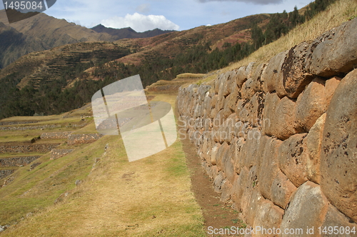 Image of Inca castle ruins in Chinchero