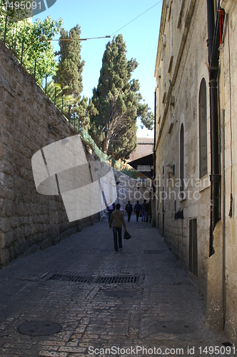 Image of A street in the old city jerusalem