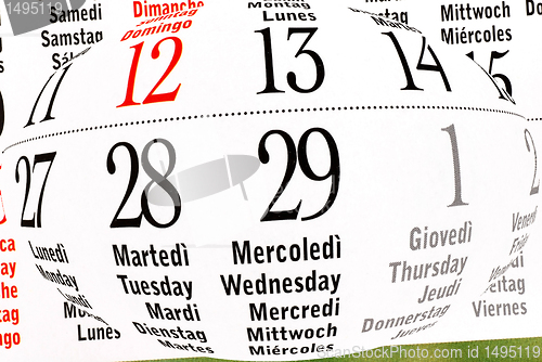 Image of Calendar of leap year, February