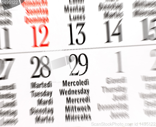 Image of Calendar of leap year, February