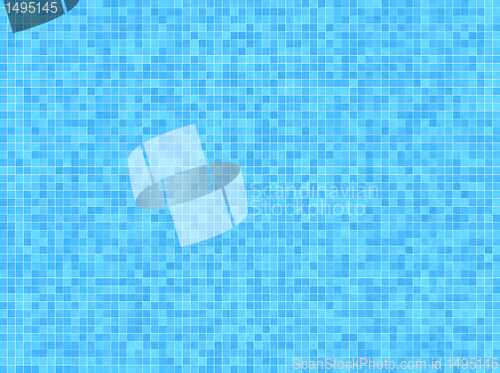 Image of blue mosaic background