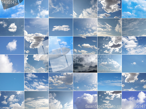 Image of Blue sky collage