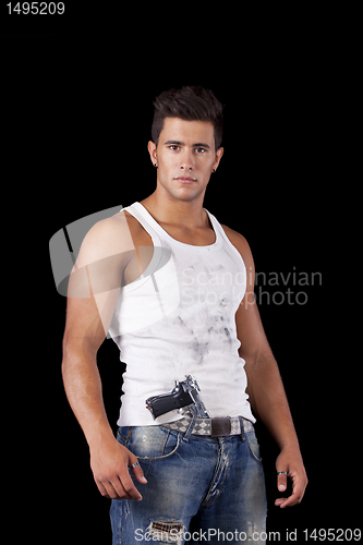 Image of Man with a handgun