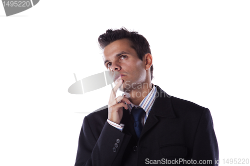 Image of Businessman thinking 