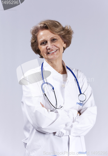 Image of Happy senior doctor