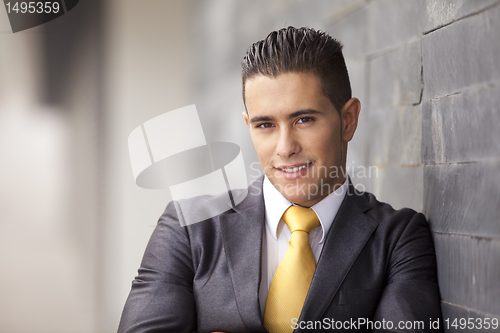 Image of Businessman smiling