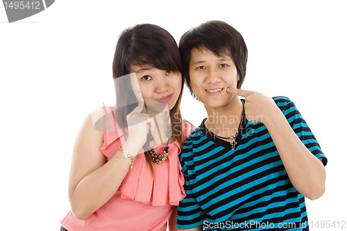 Image of two young asian women