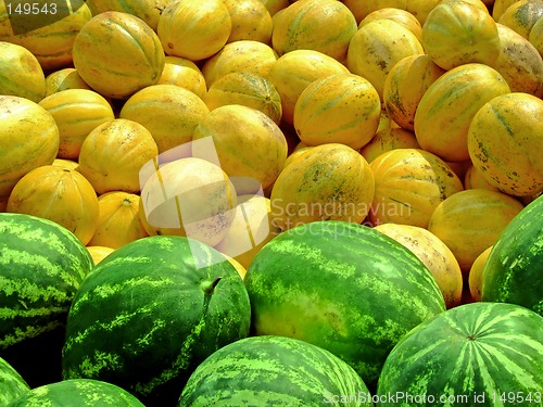 Image of Pile of melons