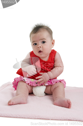 Image of cute asian-caucasian baby